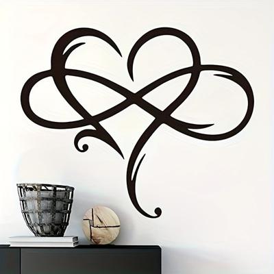 Infinity Heart Metal Wall Art