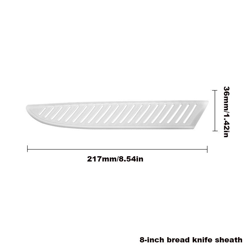 

Прозрачный белый пластиковый протектор лезвия кухонного ножа Чехлы для ножей Защитная крышка Экологичный материал Кухонные аксессуары