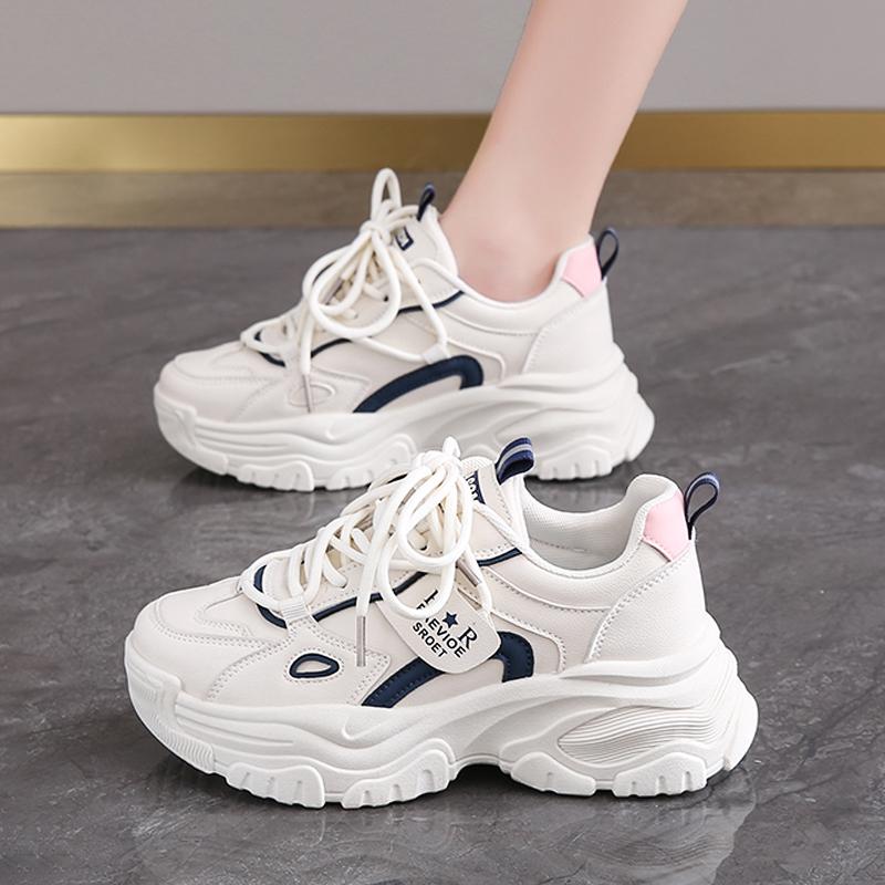 

Sneakers Spring and Autumn New Leather Surface Velvet Two Cotton Shoes Student Little White Daddy Shoes 35
