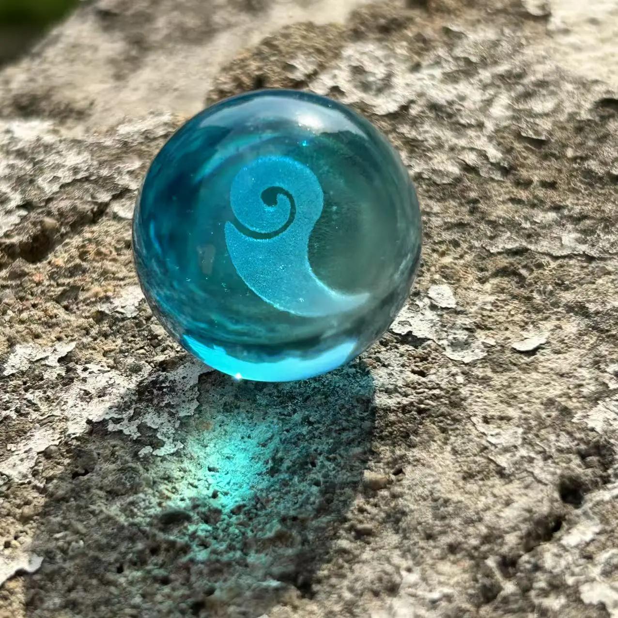 

Настольные украшения Домашние украшения Мини Магические сферы Жемчужины духа Хрустальные стеклянные шары 1pc синий