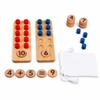 Bamboo and Beech Math Learning Toy Educational Counting with Numeral Discs