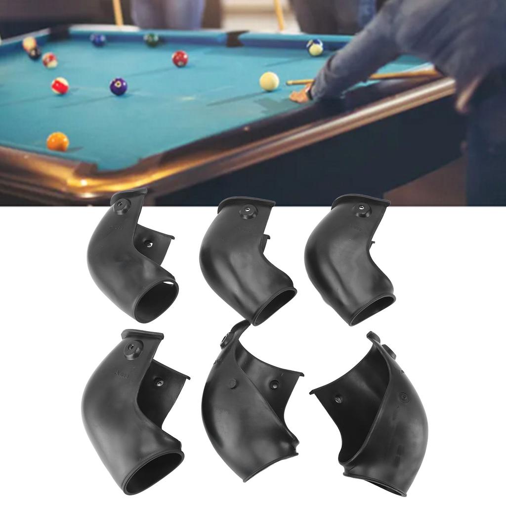 6PCS Billiard Table Liners Smooth Sliding Durable Pool Table Corner Pocket Liners Set for Most Pool Tables