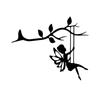 Metal Art Silhouette Hanging Swinging Fairy Ornament Crafts Gift Supplies for Home Courtyard Party Decoration Gift