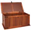 Storage Chest 79 X 34 X 32 Cm Solid Acacia Wood