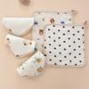 Cotton Drooling Bib Mouth Cloth For Baby Gentle On Skin Machine Washable Saliva Towel Newborns Feeding Accessories