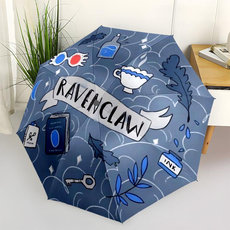

1pc Ravenclaw Knowledge and Wit Umbrella with Plastic Handle,Cartoon Pattern,Suitable for All Seasons Multi-functional Umbrella507