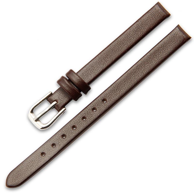 Damski miękki skórzany pasek do zegarka bransoletka - Opcje brązowy/czarny