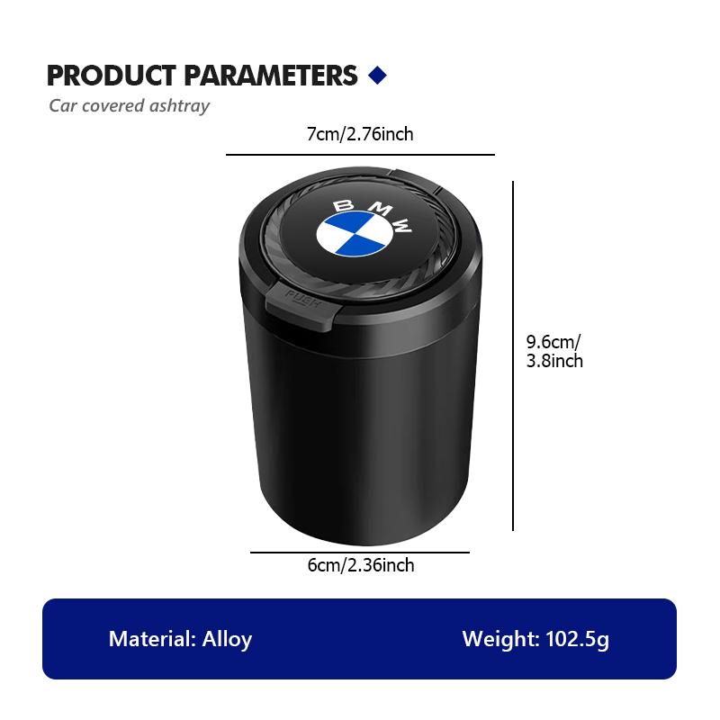 Universal Car Ashtray Garbag Can Multi-function Trash Bin For BMW M3 M5 X3 E93 F10 F20 F30 F40 F15 F25 F26 F31 F49 F86 ZS4
