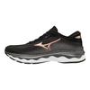 Mizuno Wave Sky 5 Stringata Tessuto Ammortizzazione Antiscivolo Resistente all'Usura Traspirante Scarpe da Corsa Basse Sneaker Donna Nera J1GD210244