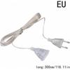Thin Extension Cable 10 Feet Transparent Power Cord - 220V Lightweight Electrical Extender - Discreet Solution for Home, Office & Holiday Decor