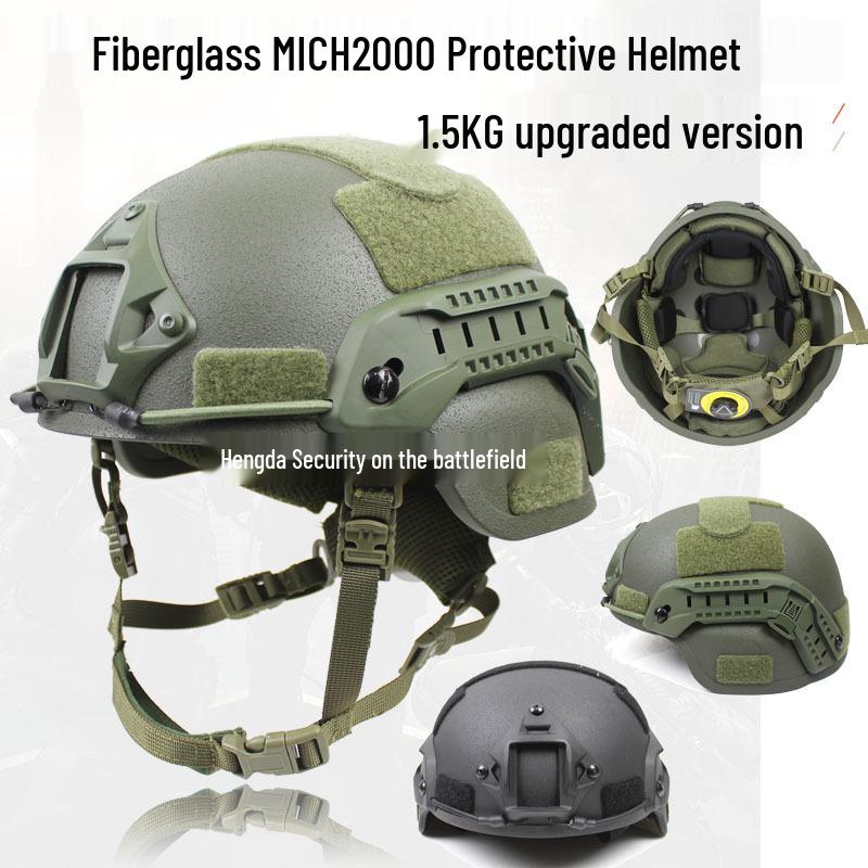 New MICH2000 Action Fiberglass Riot Helmet for Special Forces Training, 1.5KG