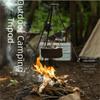 Portable Campfire Bracket Detachable Cooking Pot Tripod Aluminum Zinc Zinc Alloy Tripod  Outdoor Camping