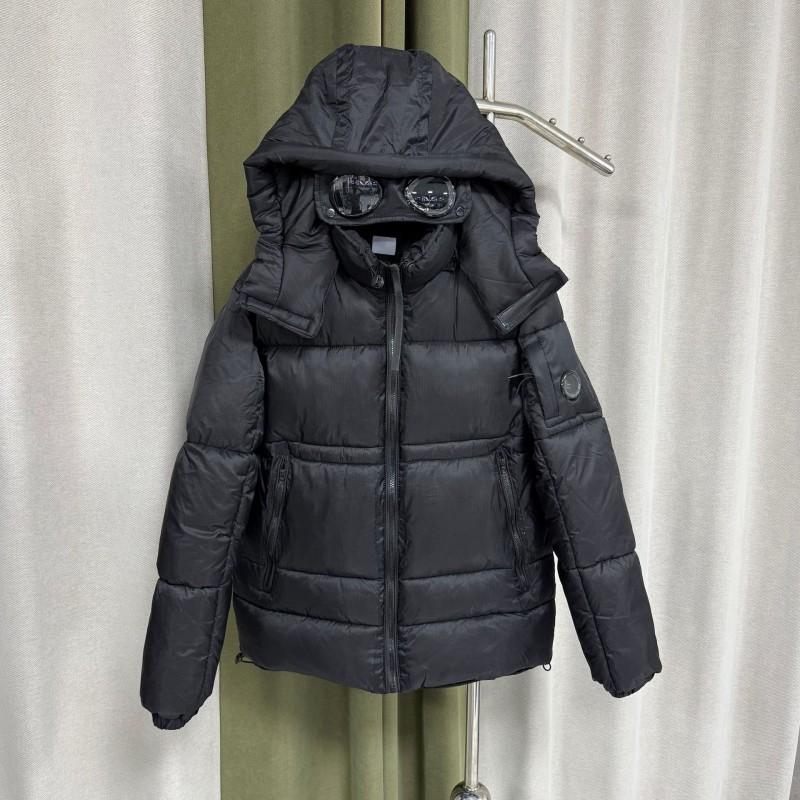 Mens Cotton Puffer Jacket With Patch Badge Hooded Loose Fit Streetwear Outdoor Winter Coat