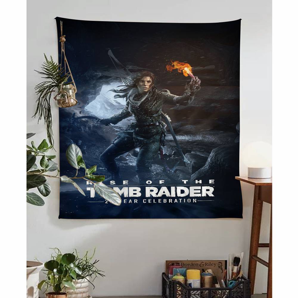 Hot Vedio Game Tomb Raider 123 Hanging Bohemian Tapestry Bohemian Wall Tapestries Mandala Cheap Hippie Wall Hanging