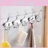 Modern Minimalist Wall Mount Heavy Duty Coat Hook With 5 Hooks For Bathroom And Hotel Doors