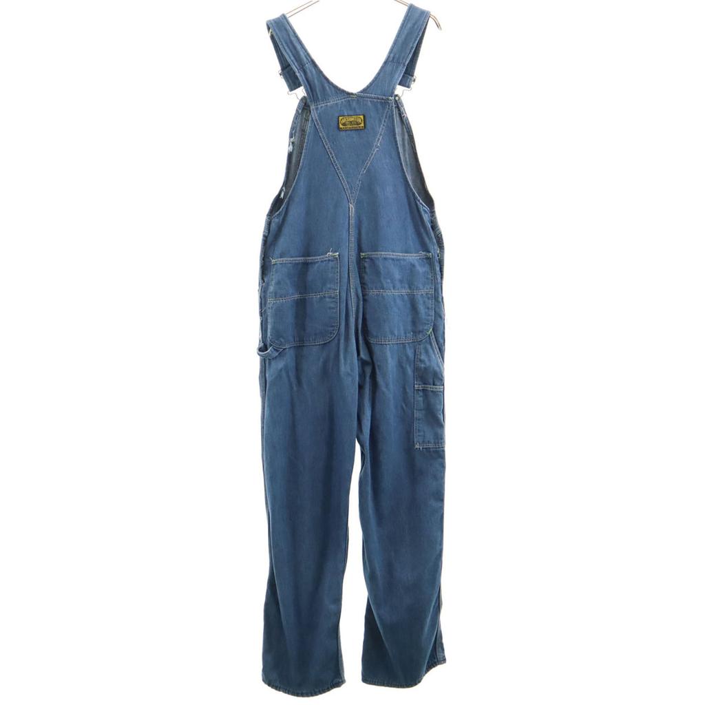 WASHINGTON DEE CEE 80s Vintage Denim Overall Wash Blue Painter Men's Used