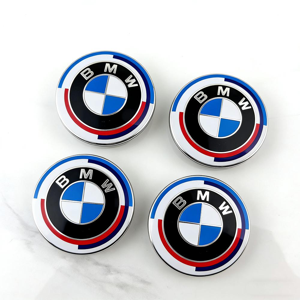 ta124Pcs 56mm 68mm Car Wheel Center Caps For BMW 1 2 3 4 5 6 7 Series E36 E39 E46 E60 E90 E90 G26 X3 X4 X5 X7 X6 G30 F15 G70 G08 G07