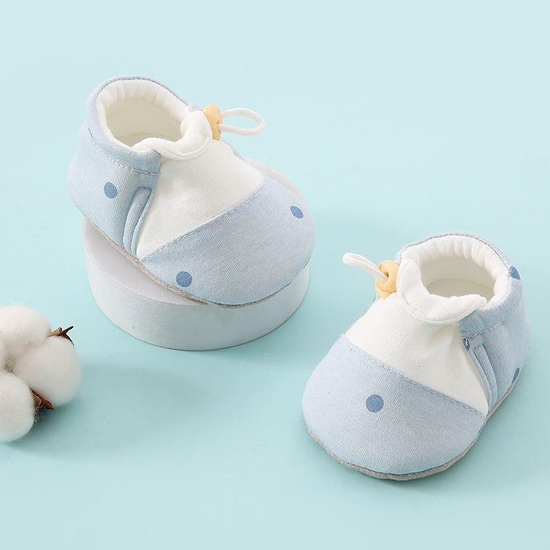 Unisex Baby Soft Sole Cloth Shoes, Anti-slip Pre-walking Foot Covers for 6-9 Months, Ideal for Spring and Summer.