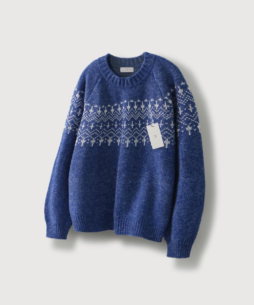 MOOD INSIDE Bern Nordic Round Knit_Blue