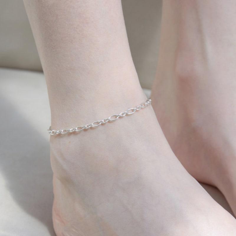 

dmoment Randy 925 Silver Anklet Silver