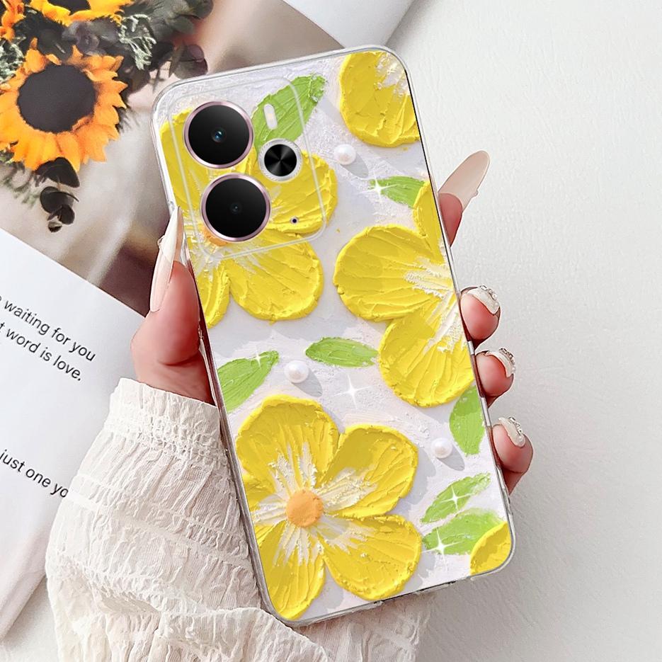 For Realme 14 5G Case RMX5075 Cool Dragon White Lion Painted Cover Soft Slim Phone Case For Realme 14T Realme14 T 5G Fundas Bags