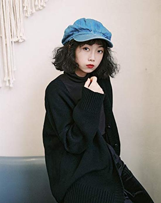 

Темно-синяя шляпа с маленьким лицом ковбойши