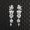 Boucles d'oreilles Huitan Romantiques pour Fête de Mariage avec Pendentif en Zirconia Brillant Accessoires Magnifiques Délicats pour Femme Mode Cadeau Exquis