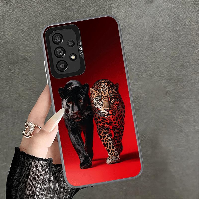 Black Panther Cool Animal Shockproof Phone Case for Samsung A17 A16 A15 A14 A37 A57 A36 A56 A26 A35 A55 A25 A34 A54 A24 A13 A23