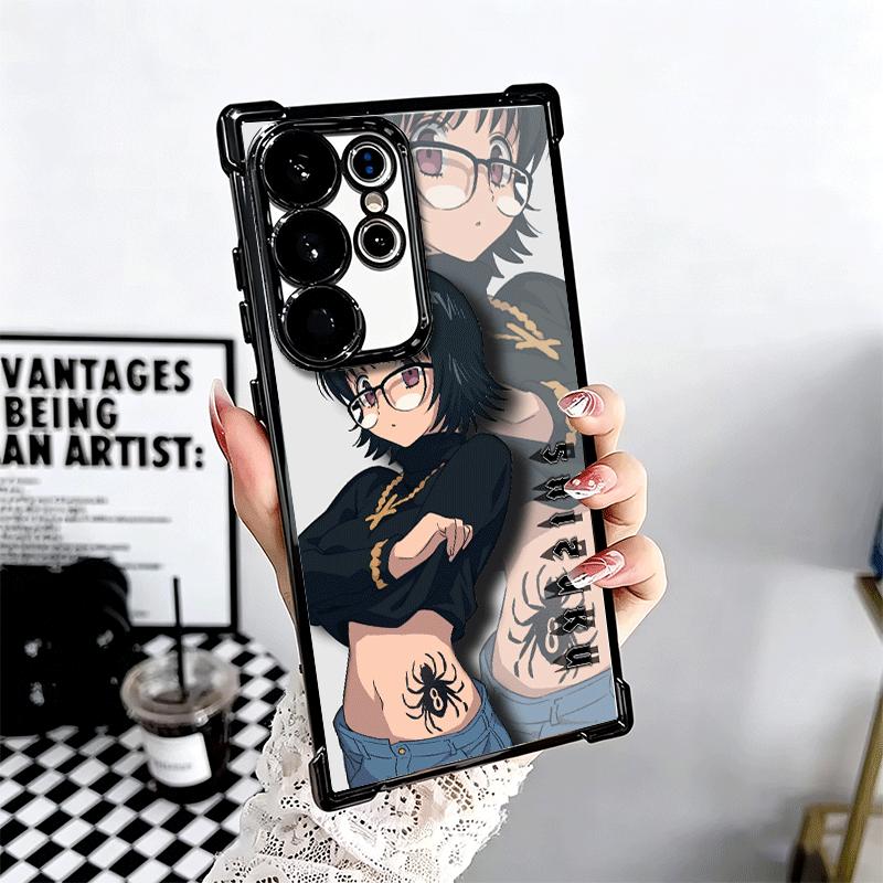Hunter X-Hunters Shizuku Plating Phone Case For Samsung Galaxy S24 S25 FE S26 Edge S23 Ultra S22 S21 Plus S20 Anti-Fall Airabag