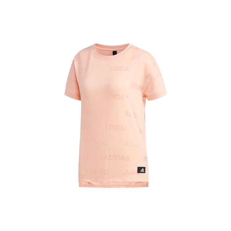 (WMNS) adidas Sports Stylish Round Neck Short Sleeve Pink Women s FK3519 M