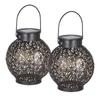 Tomshine Outdoor Solar Lantern Light Hollowed-out Design Decorative Metal Hanging LED Lights