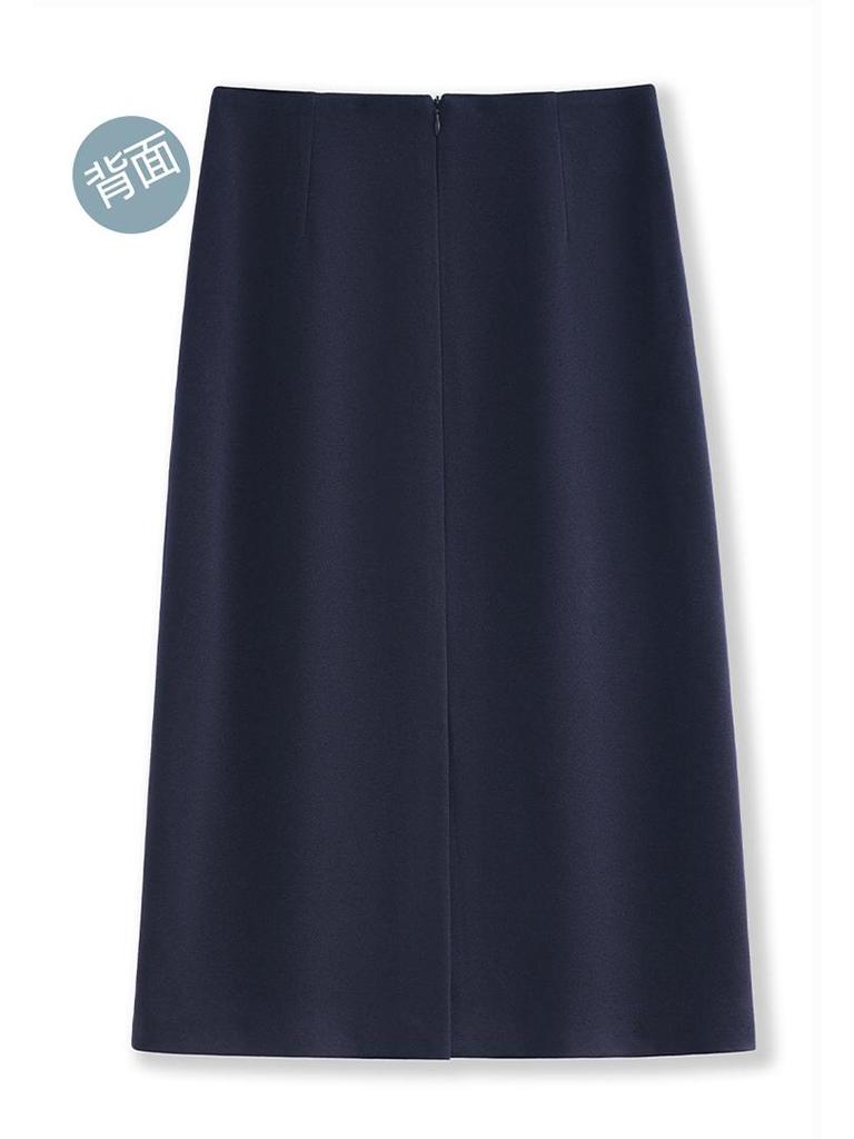 Elegant Women's High-Waisted A-Line Skirt: Slimming, Simple, and Hip-Hugging for Spring/Autumn 2026