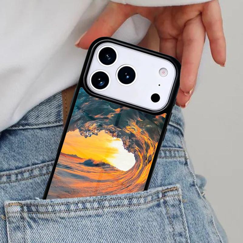Surfing Wave Phone Case for iPhone 17ProMax 12 13 14 15 16e 17 Pro Max Plus Air Cover