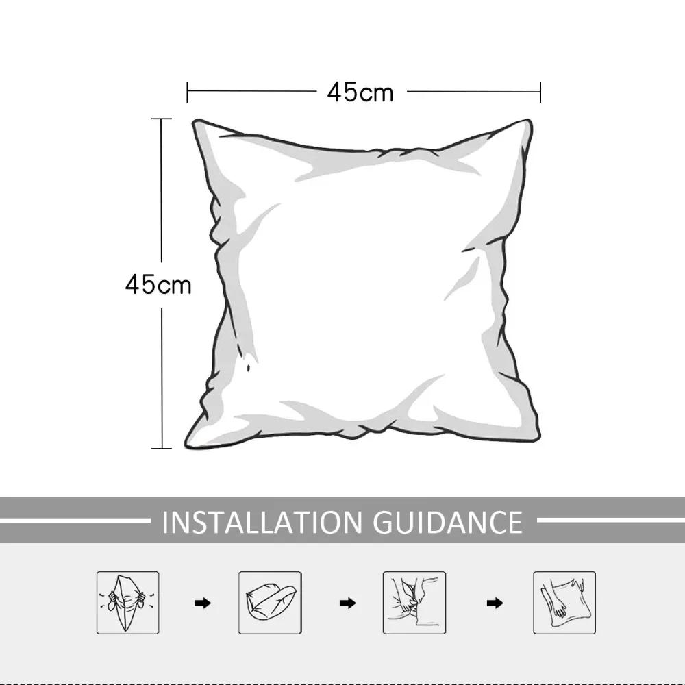 Super Soft Velvet Pillow Cover Stretch Throw Pillowcase for Sofa Bed Decoration Backrest Cushion Cover Home Decor 1pc Squard