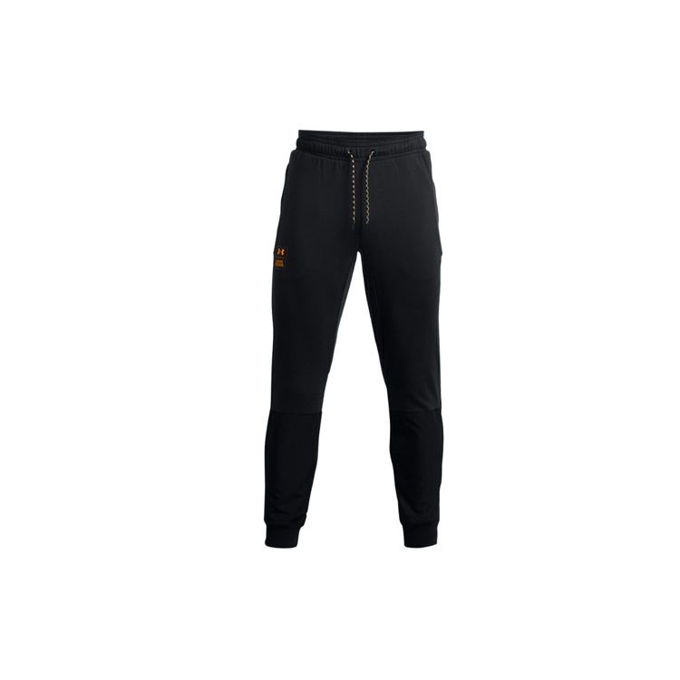 Under Armour Solid Logo Casual Knit Joggers Men Black 1366407-001 M