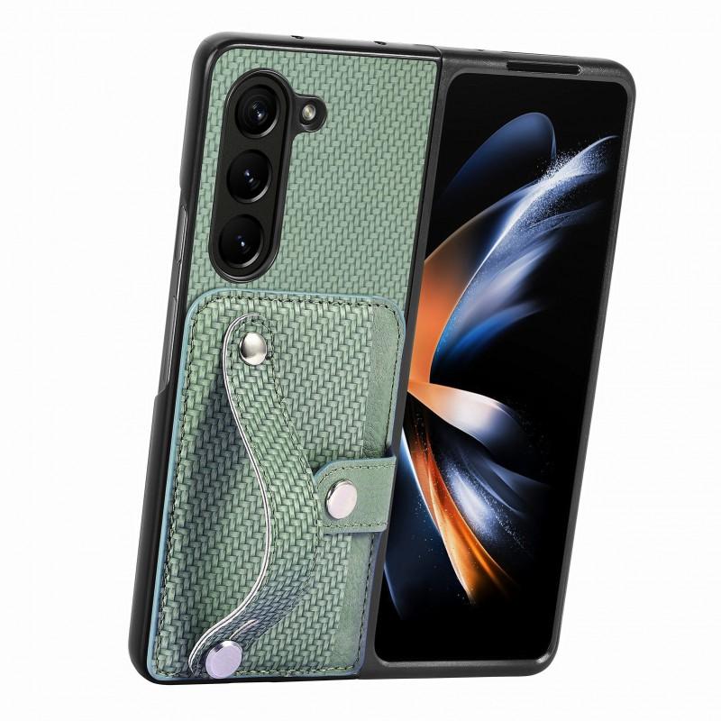 Multi-Functional Cardholder Wallet Case With Wrist Strap Kickstand Galaxy Z Fold 8 Ultra 7