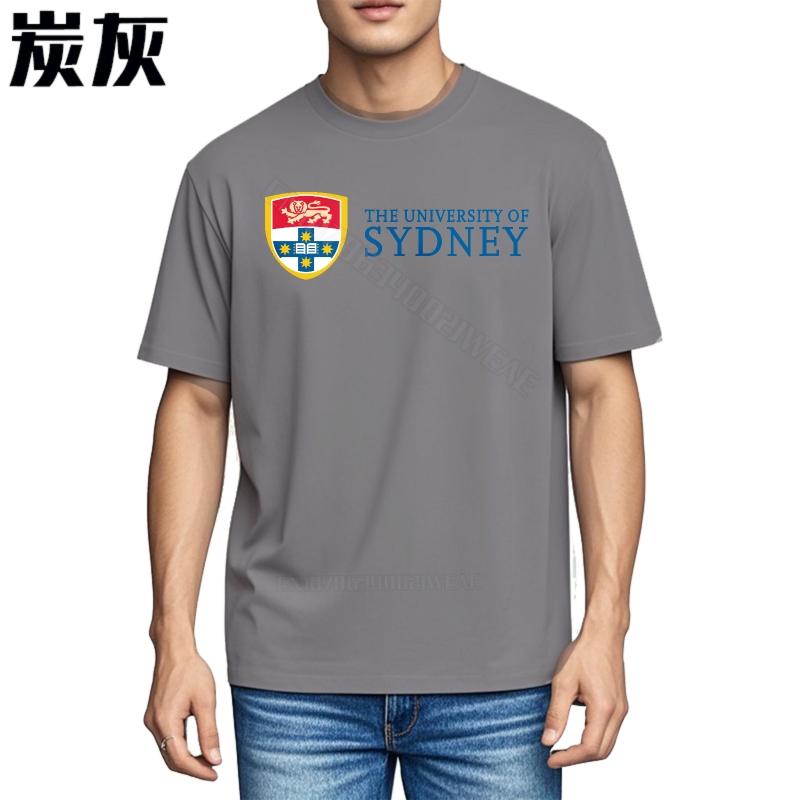 Funny tshirt Daily Wear Unisexs Tshirt University Of Sydney Logo Printed Workout Round Neck Tee Anime New Teeshirts Summer