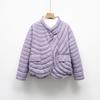 Down jacket new national standard 90 down casual autumn and winter light and simple solid color round neck loose coat
