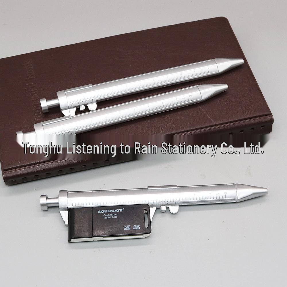 Creative Silver Vernier Caliper Ballpoint Pen – Personalized Multifunctional Gift Pen
