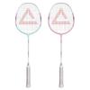 Carbon Fiber Badminton Racket Set Beginners To Intermediate Players Lightweight Durable 2-Pack With Shuttlecocks
