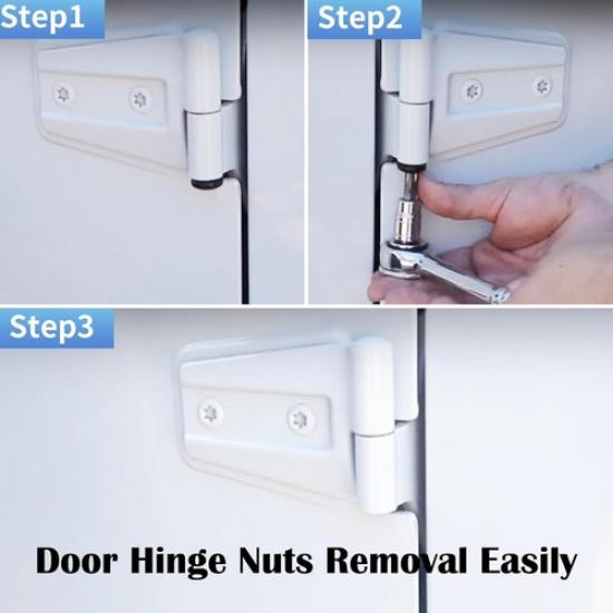 Door Hinge Nuts Compatible with 2007-2018 8pcs Door Hinge Nuts for JK JKU