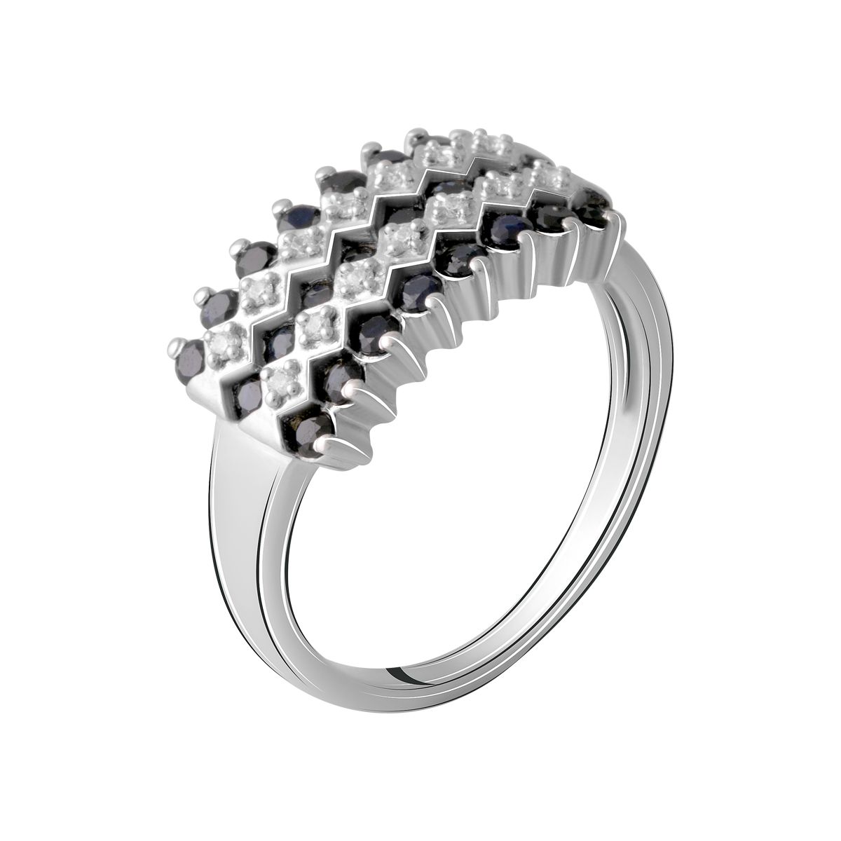 

Срібна каблучка з натуральним сапфіром 2.133ct (2065425) 17.5 сапфіровий