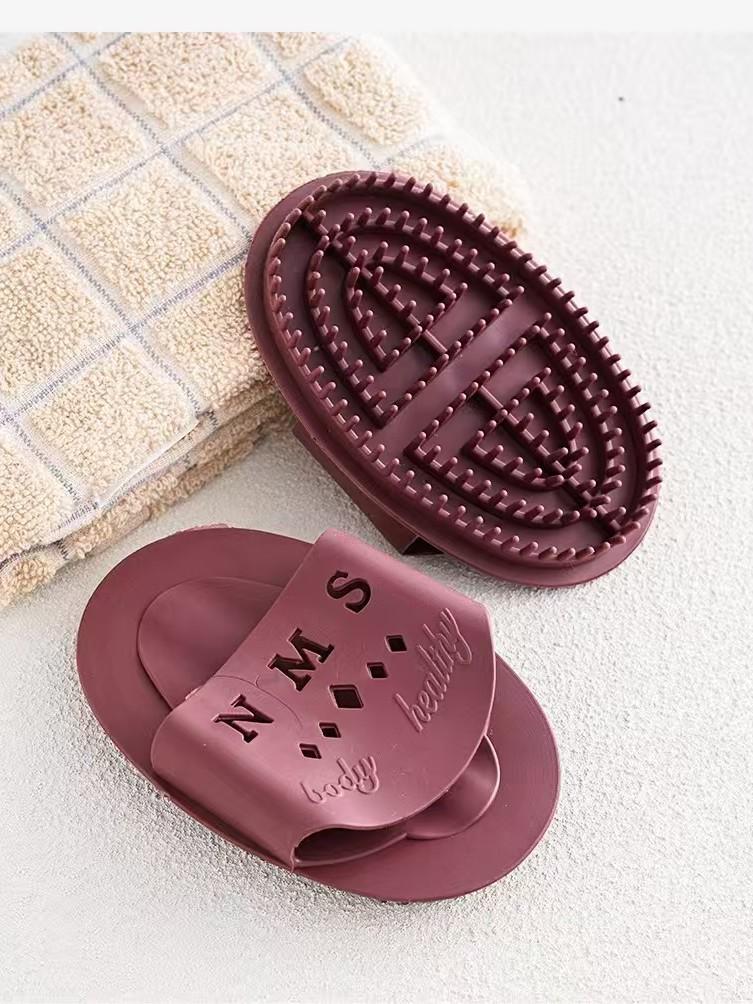 Meridian Soft Silicone Body Massage Brush for Calf, Abdomen, and Back Therapy