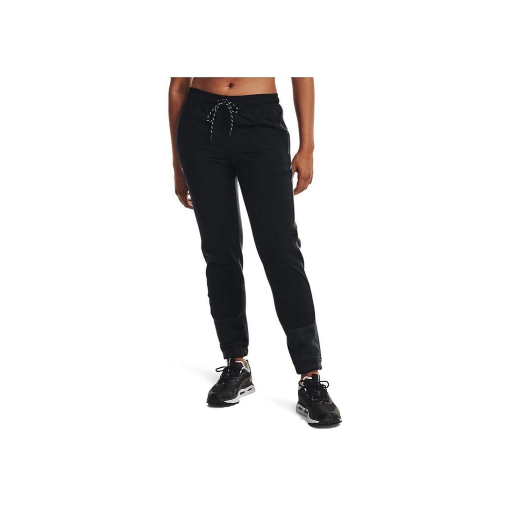 Under Armour Spliced Elastic Joggers Women Bottoms Black 1366042-001