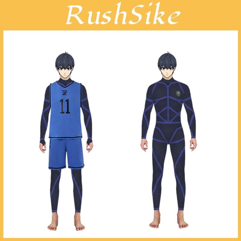 Stylish Isagi Yoichi Training Uniform Blue Lock Jumpsuit Costume For Cospaly