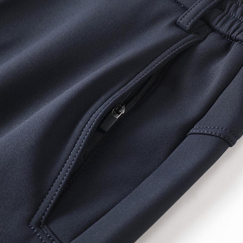 JOW Men's Brushed Warm Thickened Straight-Leg Trousers