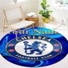 Chelsea F Custom Name Round Area Rug,Carpet Rug for Living Room Bedroom Sofa Playroom Decor,Non-slip Floor Mat