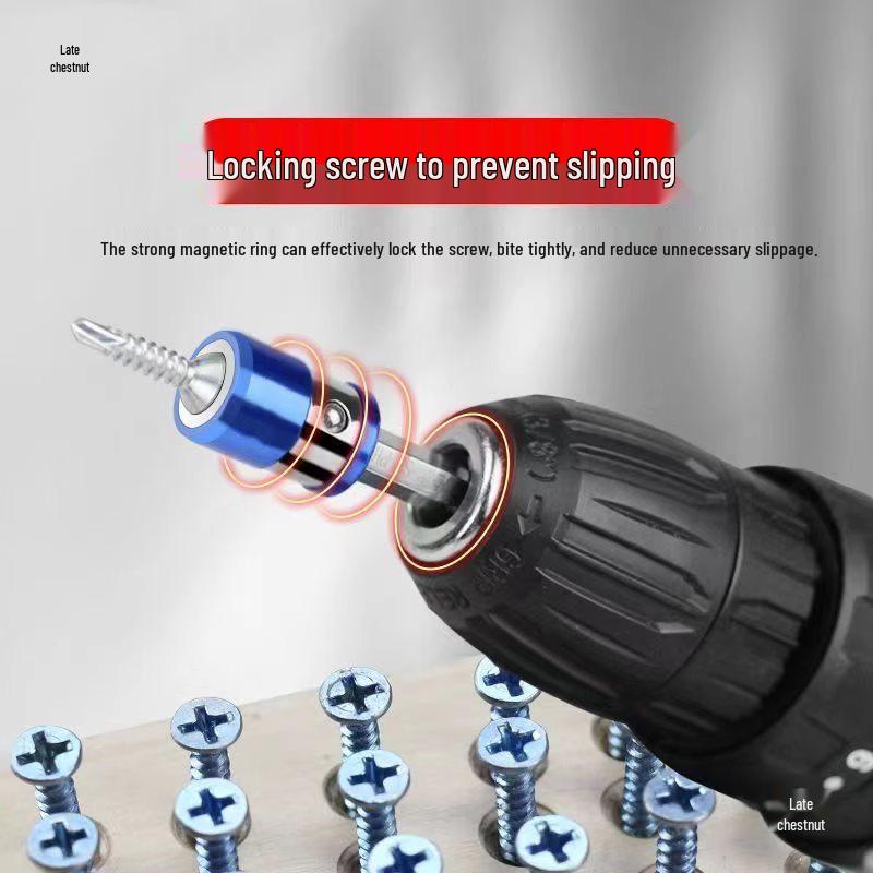 Universal Anti-Slip Magnetic Screwdriver Bit with Strong Magnetic Ring