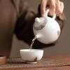 Suet Jade White Porcelain Master Cup Single Cup Personal Special Teacup Kung Fu Tea Set Tea Cup Ceramic Cup Tea Bowl