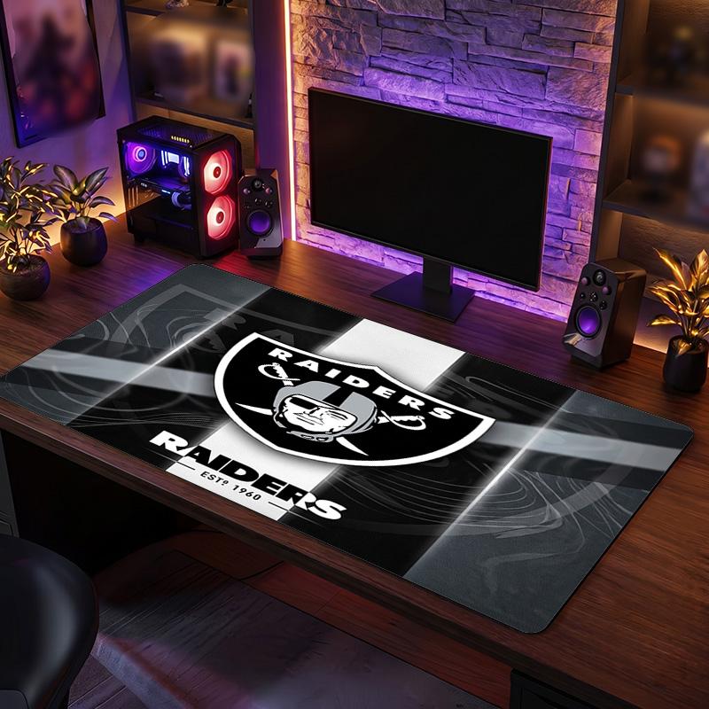Las Vegas Raiders Pattern Mousepad Anti?Slip Rubber Desk Pad For Gaming Working Desktop Decoration